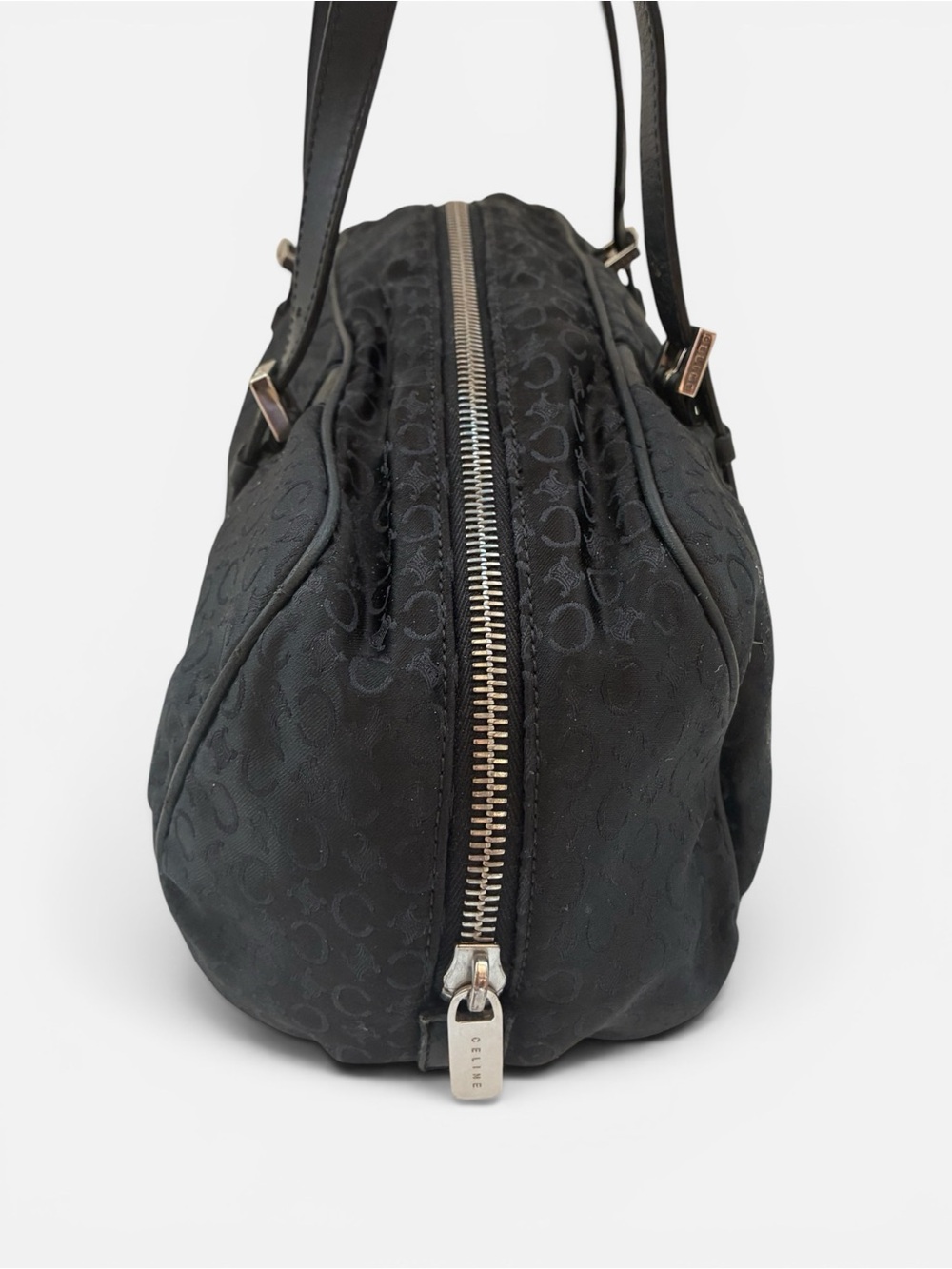 Vintage Celine Black Monogram Shoulder Bag - Picture 4 of 6